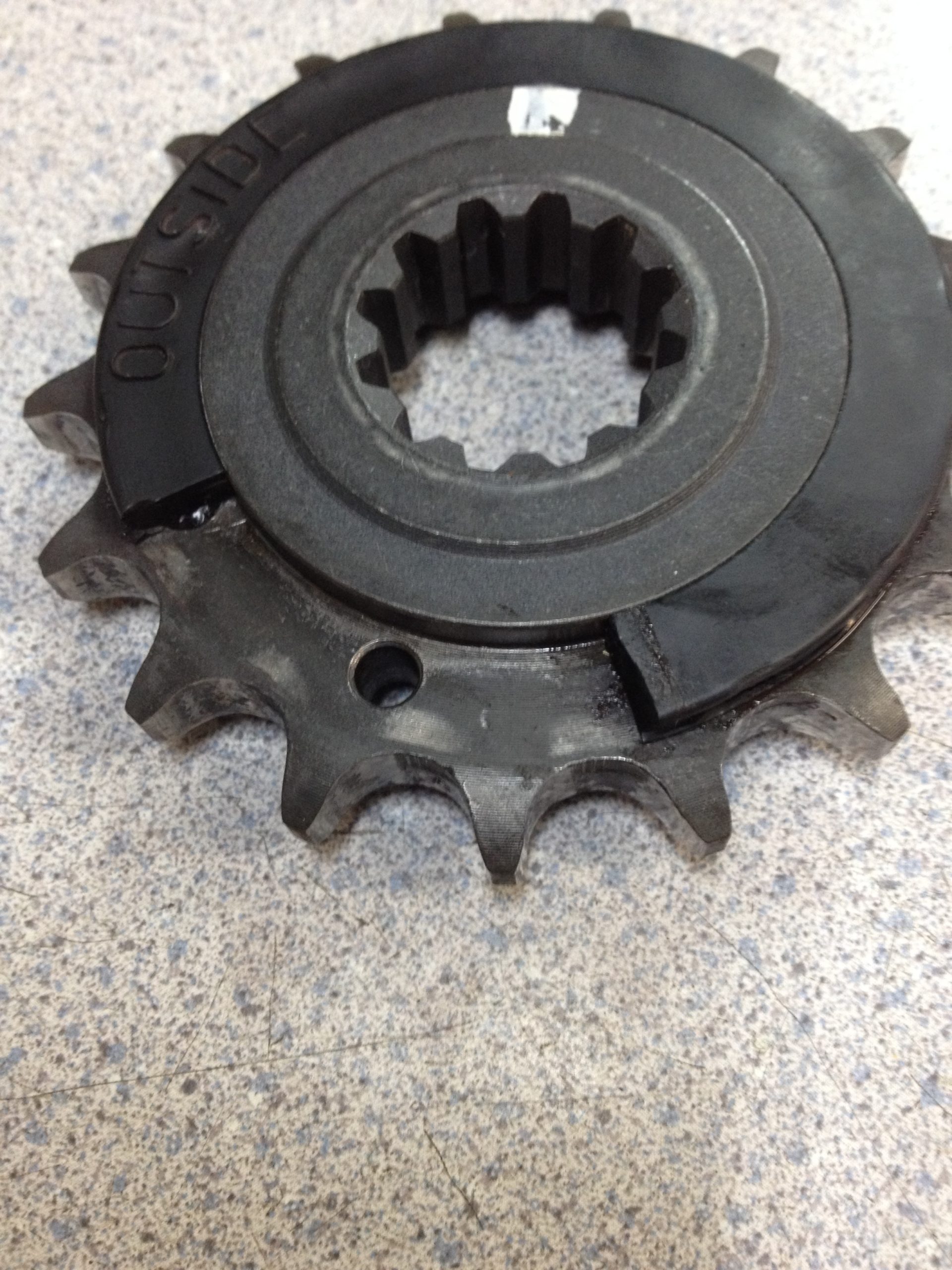 ZRX Countershaft Sprocket CORRECT Orientation